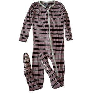 KicKee Pants Striped Kids Footie Pajamas